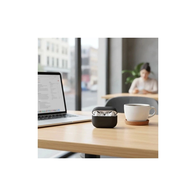 Чохол для навушників Uniq Lino AirPods Pro 2 gen Silicone Ash Grey (8886463683521) - picture 5