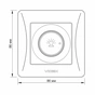 Світлорегулятор Videx BINERA 600Вт кремовий (VF-BNDM600-CR) - уменьшенное изображение 5