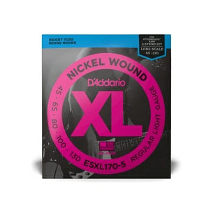Струни для гітари D'Addario XL Nickel Wound Bass Regular Light 5-String (45-130) (EXL170-5) зображення 1