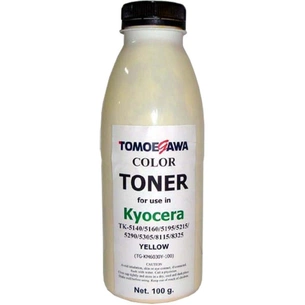 Тонер KYOCERA TK-5140/5195/5215/5305/8115 Yellow 100г Tomoegawa (TG-KM6030Y-100) зображення 1