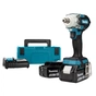 Гайковерт Makita LXT, 18V, 2x5Ah, DC18RC, Makpac, 300 Нм, 1/2" (DTW301RTJ) - зменшене зображення 1