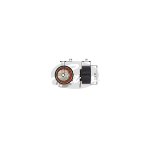 Ролик натягувача ременя Gates T43068 зображення 1