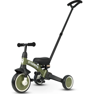 Дитячий велосипед QPlay Stager 3 в 1 з ручкою, біговел, Dark Green (T80STAGERDarkGreen) зображення 1