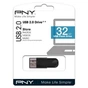 USB флеш накопичувач PNY flash 32GB Attache4 Black USB 2.0 (FD32GATT4-EF) - зменшене зображення 4