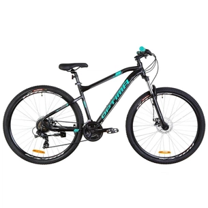 Велосипед Optimabikes 26" F-1 AM DD рама-18" 2019 чорно-бірюзовий (OPS-OP-26-148) зображення 1