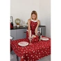 Скатертина Прованс Дзвіночки на червоному 136х180 см (036860) - зменшене зображення 4