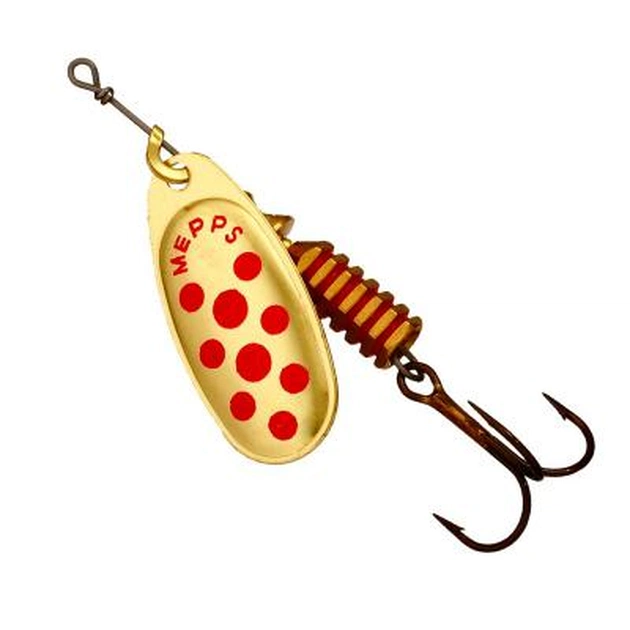 Блешня Mepps Comet Decore gold/red dots 3.5гр №1 (30417 001) - зображення 1