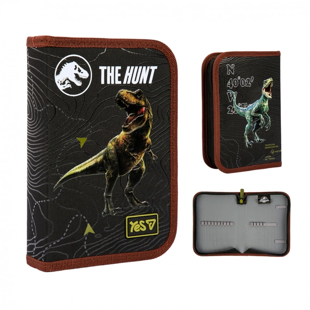 Пенал Yes твердий одинарний без клапана Jurassic World. Dino HP-02 (533726) - изображение 1