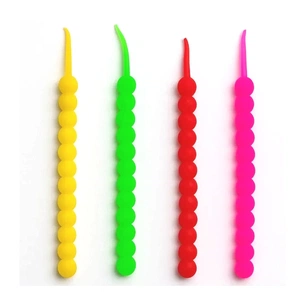 Силікон рибальський Reflex Bubble Worm Color mix 4 шт (7407000002783) зображення 1