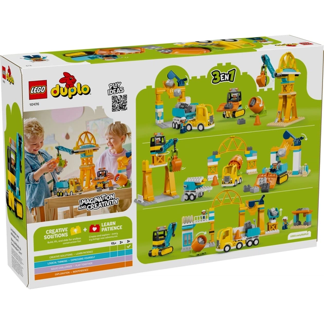 Конструктор LEGO DUPLO Town 3-в-1 Будівельний майданчик і техніка (10476) - picture 8