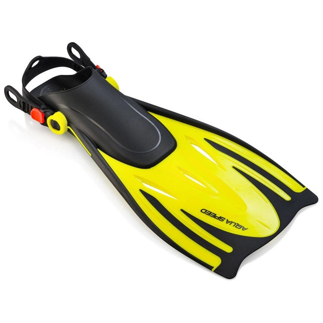 Ласти Aqua Speed Wombat Kid 528-18-1 чорний, жовтий 27-31 (5908217630339) - зображення 3