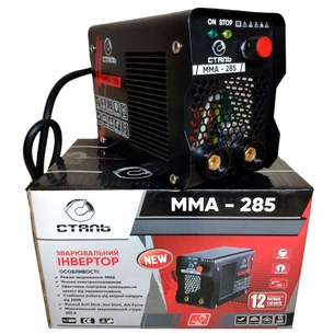 Зварювальний апарат СТАЛЬ ММА-285, інверторний (113969) зображення 1