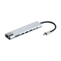 Концентратор 2E USB-C 8-in-1 1xUSB 2.0 + 1xUSB 3.0 + 2xUSB-C PD + HDMI + microSD/SD + 1xRJ45 0.13m gray (2E-W2681) - зменшене зображення 3