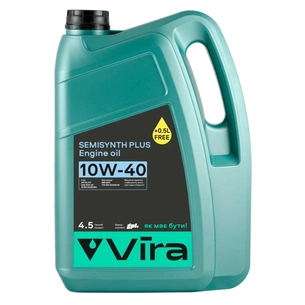 Моторна олива VIRA Semisynthetic Plus 10W-40 4,5 л (VI0357) зображення 1
