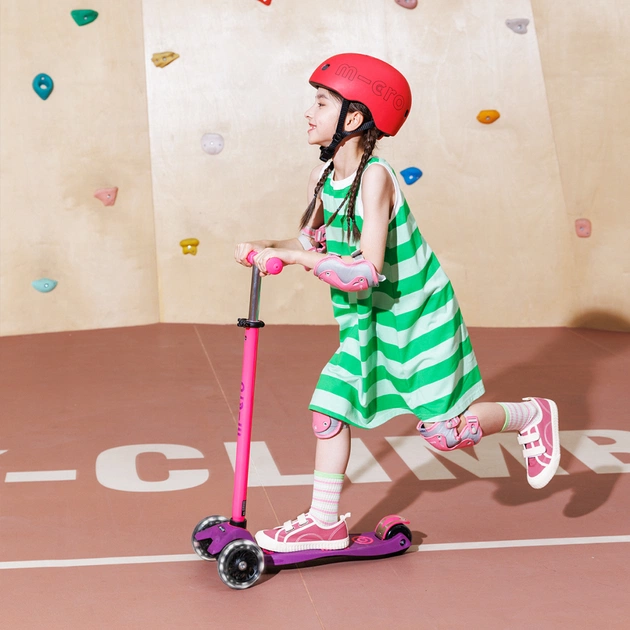 Самокат Micro Maxi Deluxe Neon LED" Ультра рожевий" (MMD233) - изображение 7