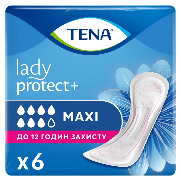 Урологічні прокладки Tena Lady Maxi InstaDry 6 шт. (7322540593129) - зображення 1