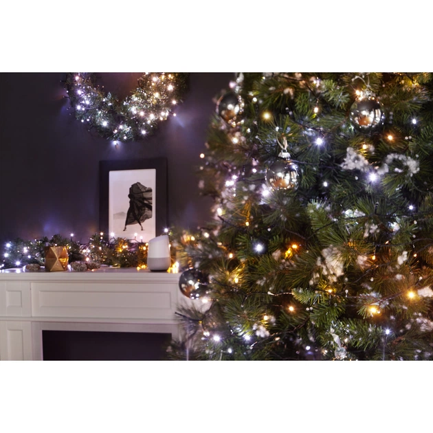 Гірлянда Twinkly Smart LED Strings AWW 400, BT+WiFi, Gen II, IP44, кабель чор (TWS400GOP-BEU) - picture 6