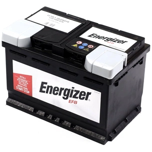 Акумулятор автомобільний Energizer 70Ah-12v EFB R, EN760 (570 500 076) зображення 1