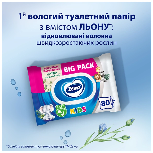 Туалетная бумага Zewa Baby 80 шт. (7322541394275) - изображение 3