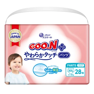 Підгузки GOO.N Plus труси 13-28 кг Розмір ХXL, 28 (21001513) picture 1