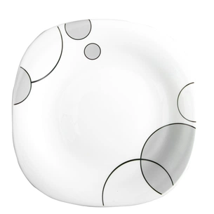 Тарілка Vittora Square Сірі Бульбашки Десертна 21,5 см (V-215Sgb) зображення 1