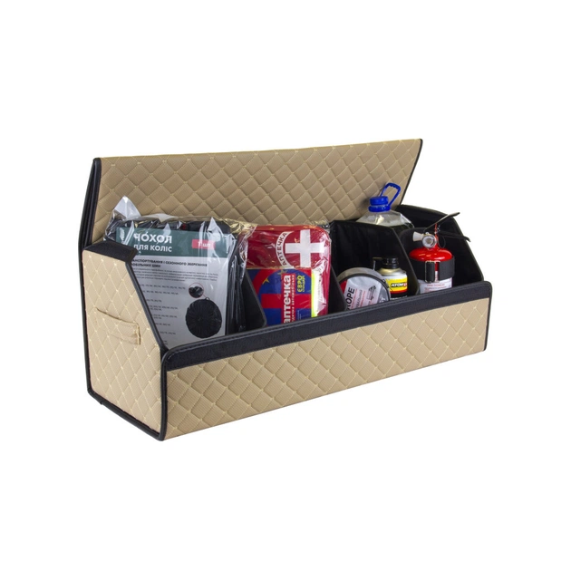 Сумка-органайзер EVAtech ECO XL бежева з бежевою ниткою (EHECEXIIBB) - picture 2