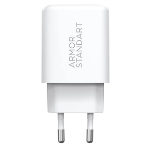 Зарядний пристрій Armorstandart 1xUSB-C PD20W + 1xUSB QC3.0 GaN white (ARM87067) зображення 1
