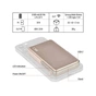 Батарея універсальна EMOS 10000mAh, MagSafe, 20W, pink (B0552RG) - зменшене зображення 6