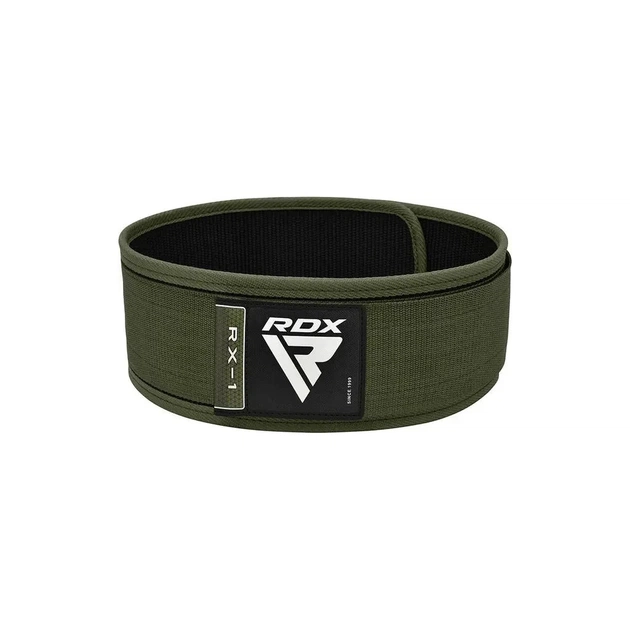 Атлетичний пояс RDX RX1 Weight Lifting Belt Army Green L (WBS-RX1AG-L) - picture 1