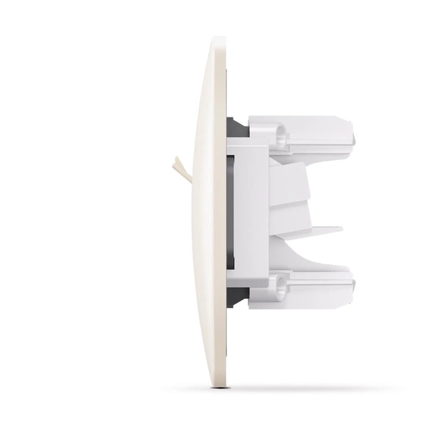 Комп'ютерна розетка Videx BINERA CAT6 одинарна кремова (VF-BNSK1PC6-CR) - picture 3