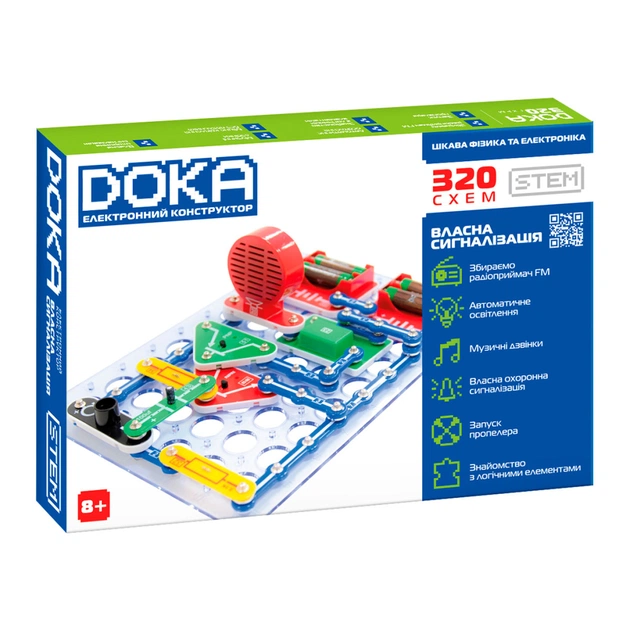 Конструктор DOKA электронный 320 схем (D70707) - изображение 1