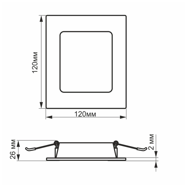 Світильник Videx LED 6W 5000K 220V (VL-DLBS-065) - picture 5