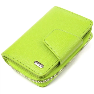 Портмоне Canpellini З натуральної шкіри флотар Салатове (21603) зображення 1