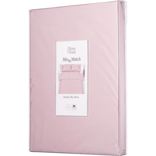 Простирадло Ardesto Mix&Match сатин 240х260 см пудра (ART2426FSP) - зображення 5