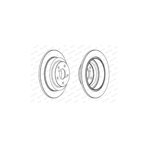 Гальмівний диск FERODO DDF678C зображення 1