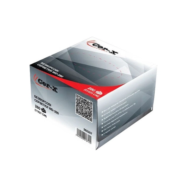 Салфетки безворсовые для оптики WD-280 Cor-X (WD-280 / 262207) - изображение 1