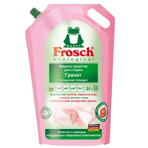 Гель для прання Frosch Гранат 2 л (4001499910807) - зображення 1