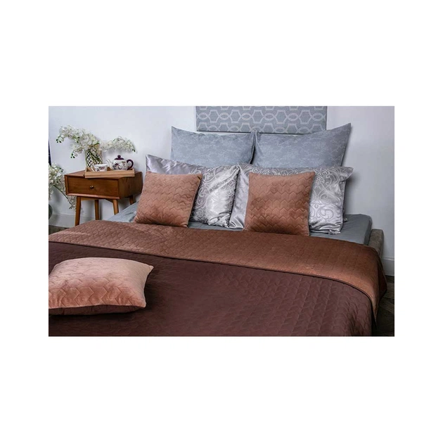 Покривало Руно двостороннє VeLour Коричневе 150 х 220 см (360.55_Cappuccino) - picture 8