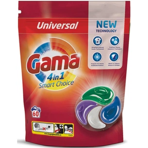 Капсули для прання Gama 4 in 1 Universal 60 шт. (8435495836728) зображення 1