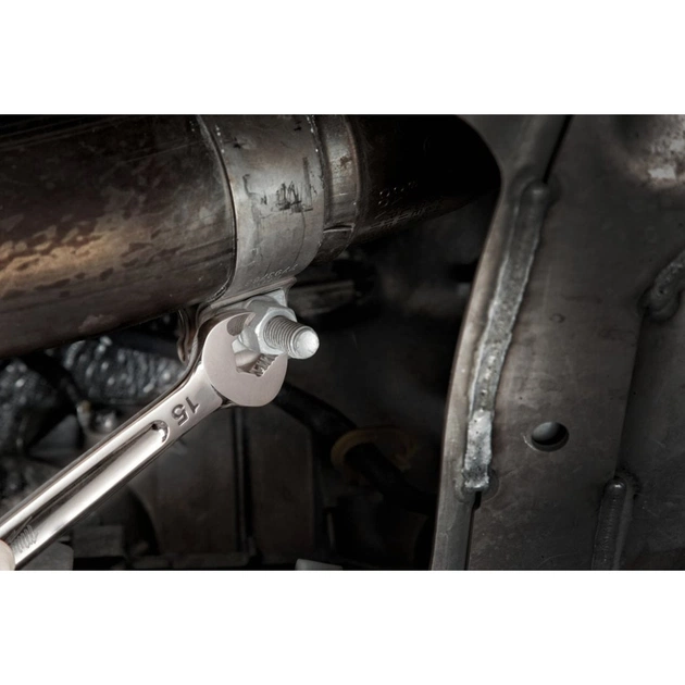 Ключ Milwaukee MAX BITE рожково-накидний з тріскачкою, 15шт, 8-22мм (4932464994) - picture 8