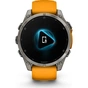 Смарт-годинник Garmin fenix 8 47mm, AMOLED, Saph, Ti/Bare/Grpht, SparkOrg/GrphtBd, (010-02904-11/010-02904-19) - зменшене зображення 2