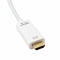 Кабель мультимедійний DisplayPort to HDMI 2.0m Extradigital (KBD1669) - зменшене зображення 3