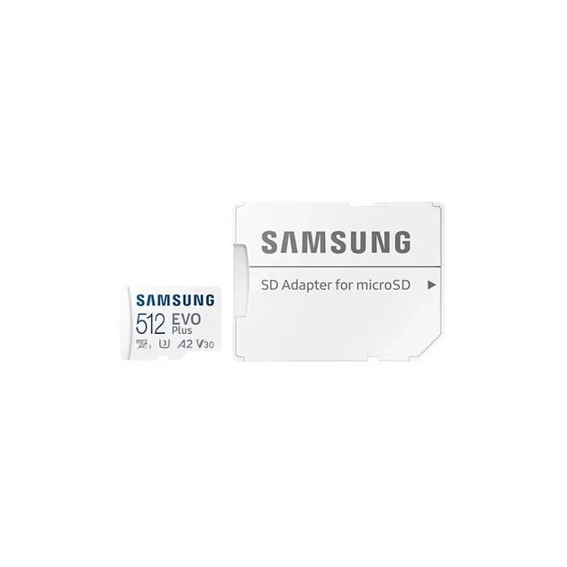 Карта пам'яті Samsung 512 GB microSDXC Class 10 UHS-I U3 V30 A2 EVO Plus+SD Adapte (MB-MC512SA/EU) - picture 6