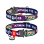 Нашийник для тварин WAUDOG Nylon з QR-паспортом "Космос. Ракетобудування" металева пряжка-фастекс XL (4508-0124) - зменшене зображення 1