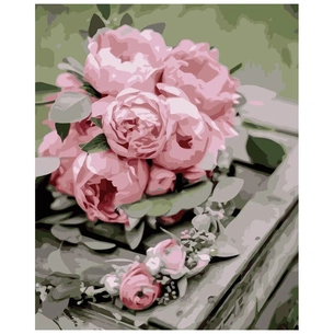 Картина по номерам Strateg Рожеві півонії 40х50 см (VA-3219) зображення 1