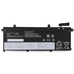 Акумулятор до ноутбука Lenovo ThinkPad T490/T14 L18M3P73, 4400mAh (51Wh), 3cell, 11.52V, Li-ion AlSoft (A71124) зображення 1