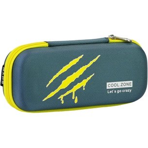 Пенал Cool For School з тисненням 1 відділення Блакитний (B-8010-grey) зображення 1