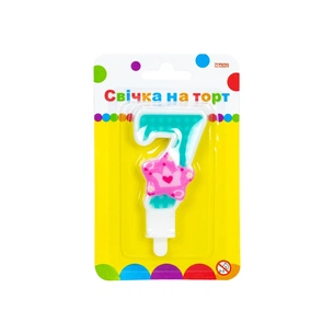 Свічка Maxi Princess "7" висотою 7,62 см (MX622050-7) зображення 1
