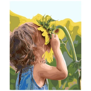 Картина по номерам Strateg Соняшник для малюка 40х50 см (SY6133) зображення 1