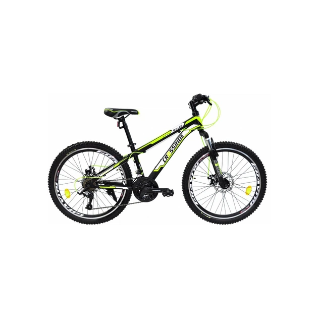 Велосипед Crossride Bullet 24" рама-14" St Black/Green (0262-140-1) - зображення 1
